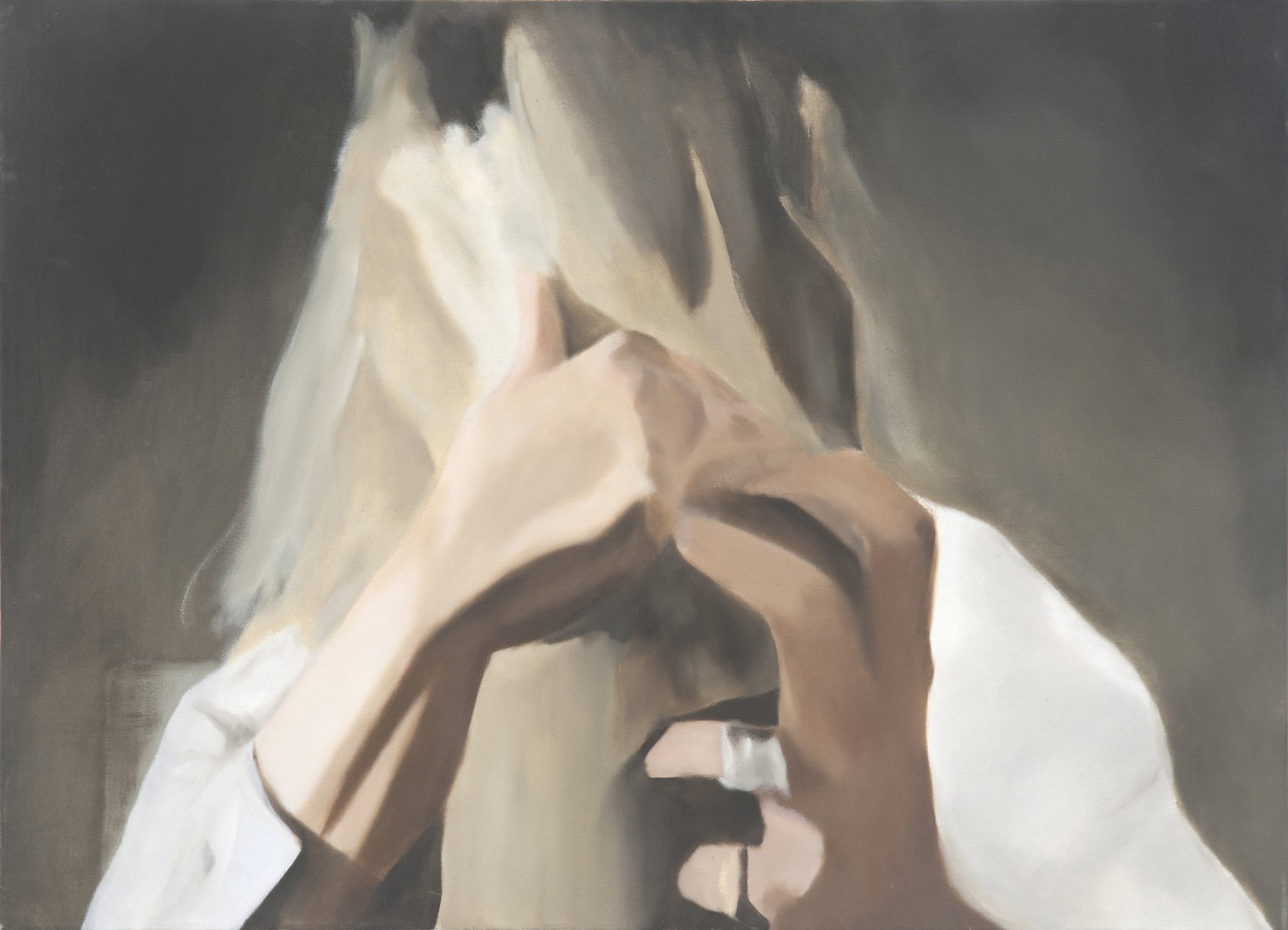 Face Covered, 2010, oil on canvas, 80x100 cm