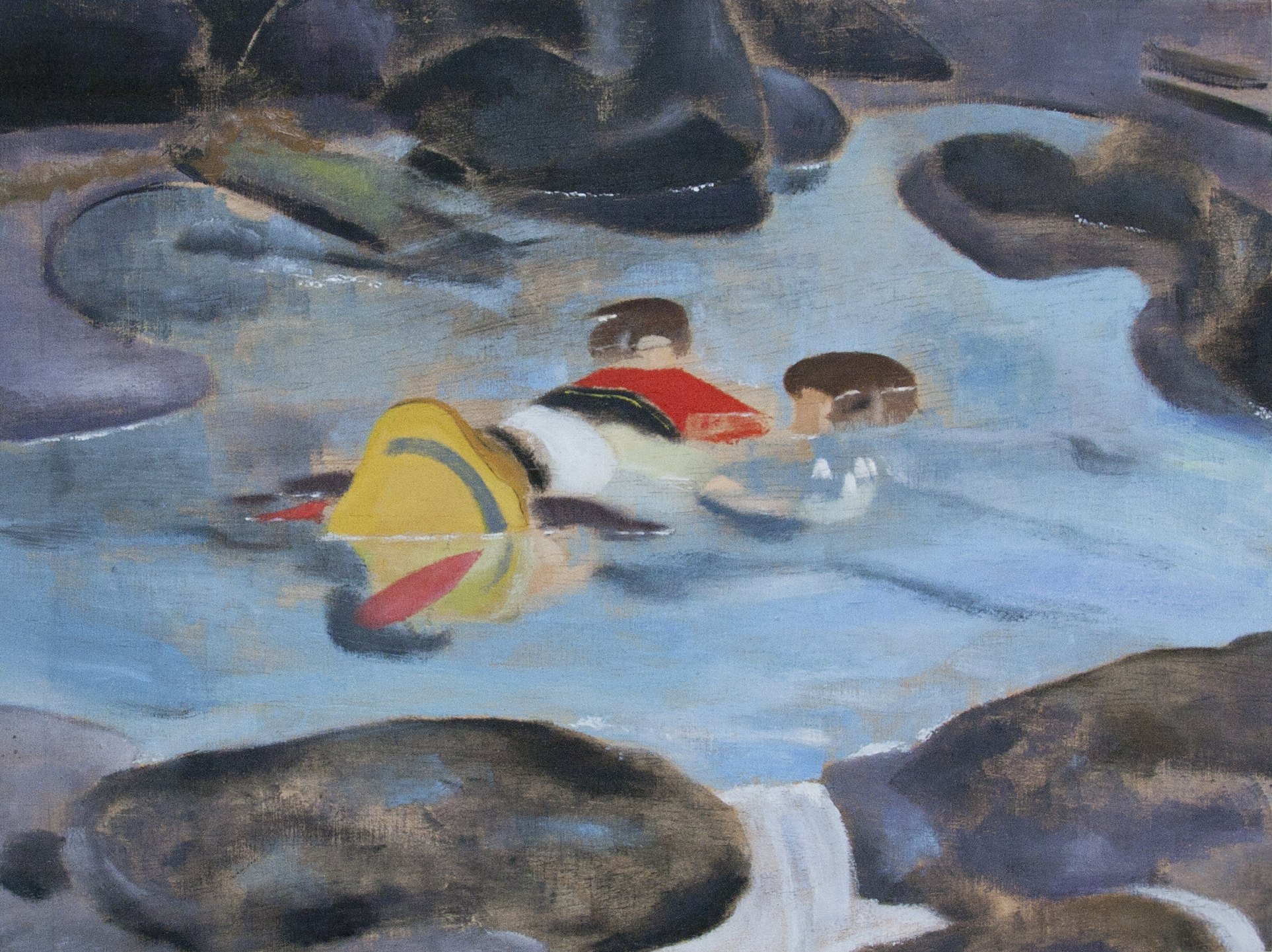 Pinocchio's Downfall, 2015, oil on wood, 35x47 cm