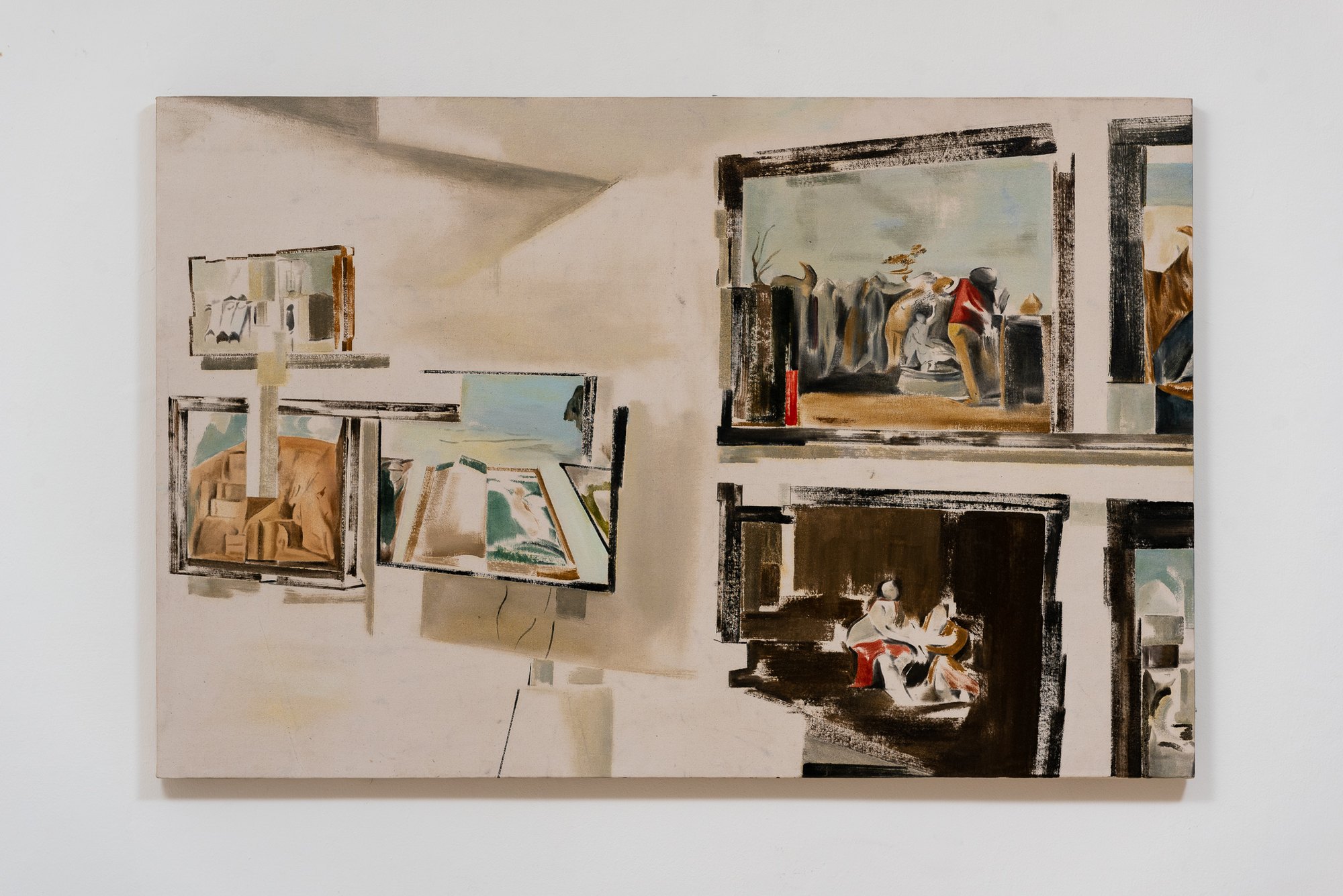A View on Bar David Museum (No.2), 2022, oil on canvas mounted on panel, 80x120 cm
