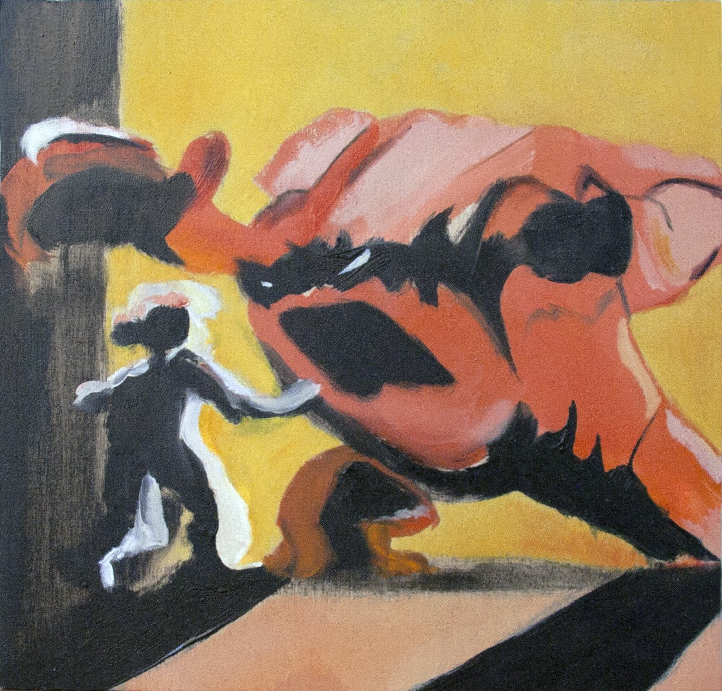 Mighty I, 2015, oil on wood, 27x26 cm