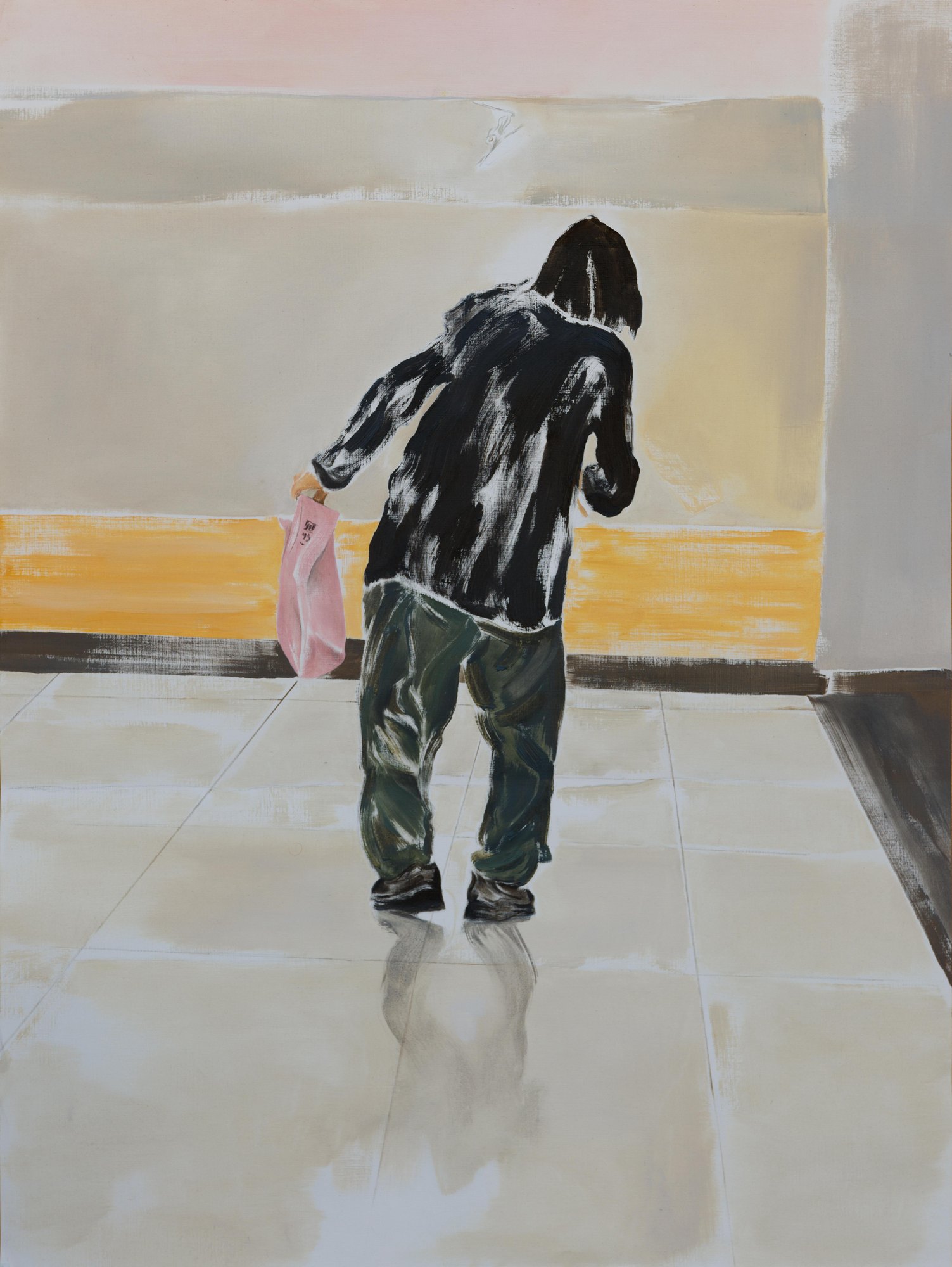 Rami Levi Blues, 2025, oil on paper, 100x75 cm — Yonatan Ron