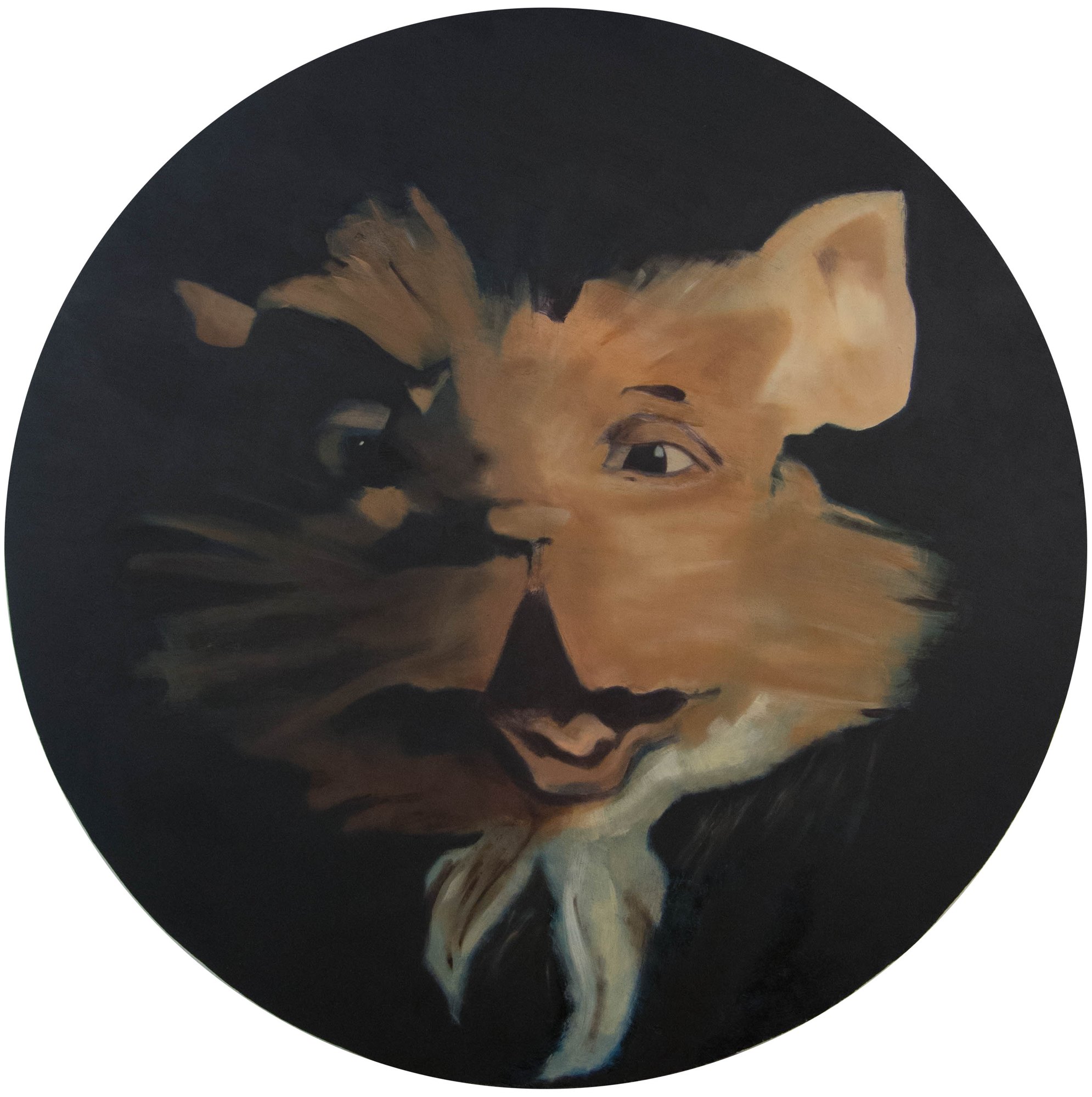 Splinter, 2013, oil on wood, 94 cm