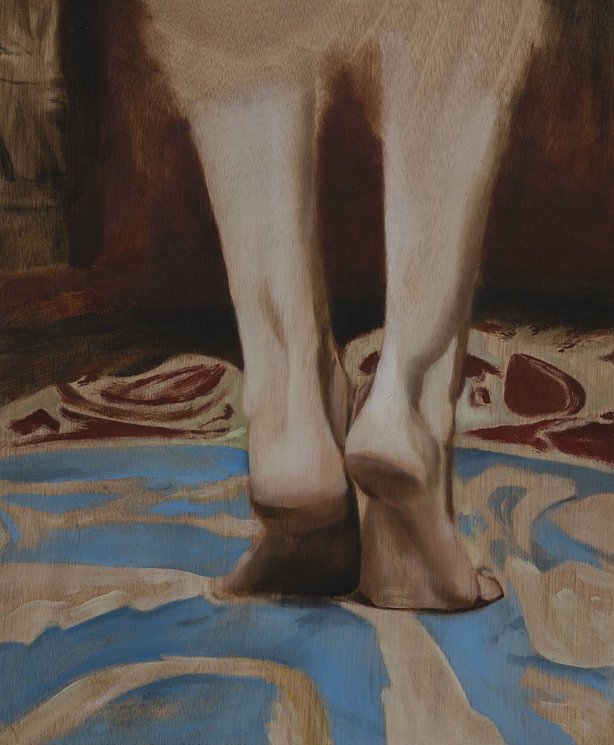 Uprising, 2018, oil on wood, 49x40 cm — Yonatan Ron