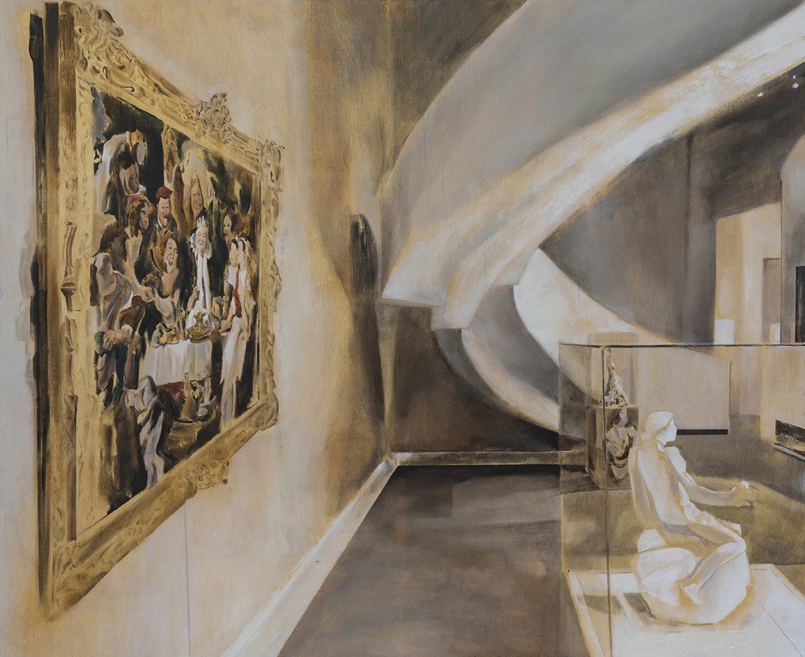 Old Masters Section, 2020, oil on wood, 90x110 cm