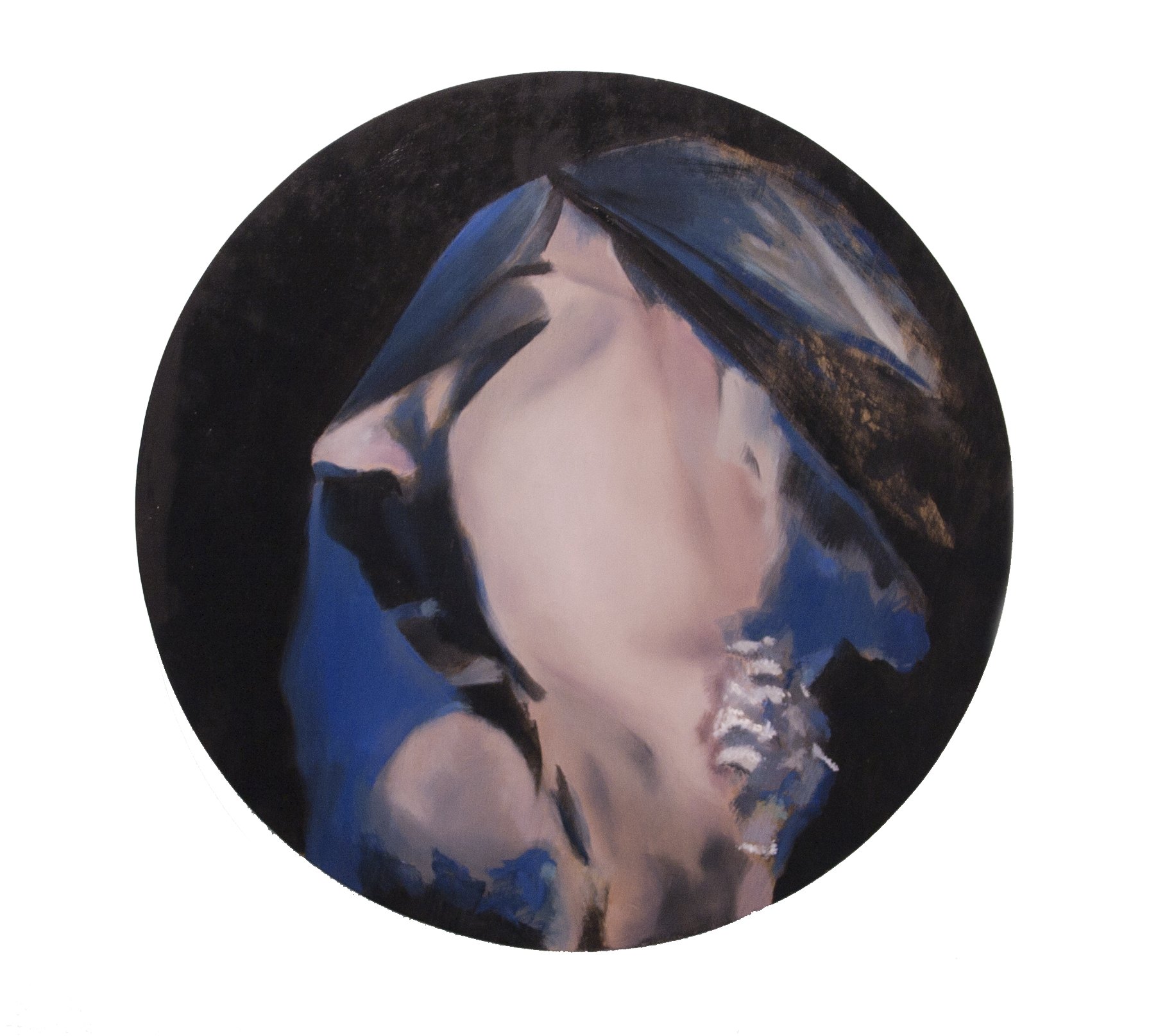 Ghost, 2015, oil on wood, 41 cm