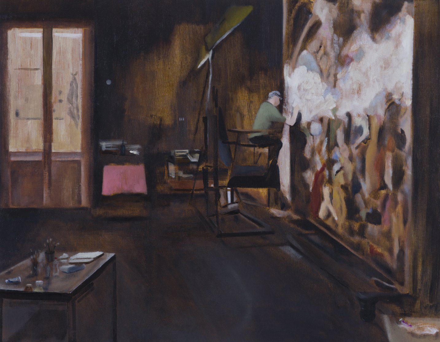Restoration, 2016, oil on wood, 70x90 cm