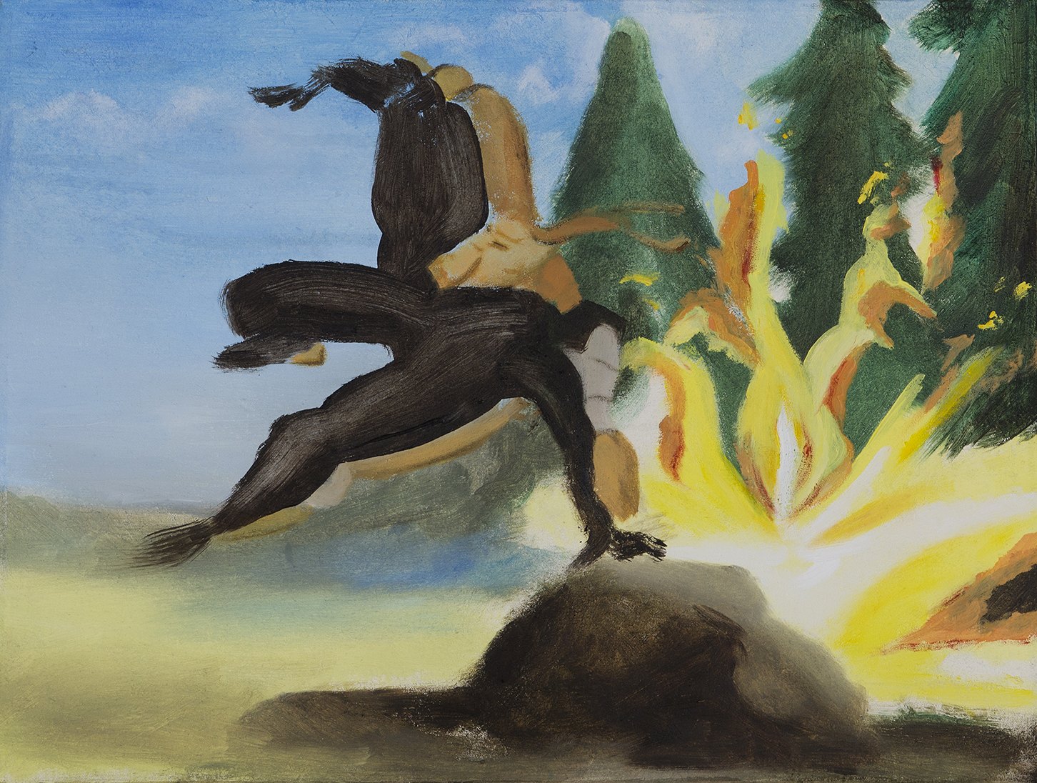 Watch Out, Norman!, 2015, oil on canvas, 30x40 cm