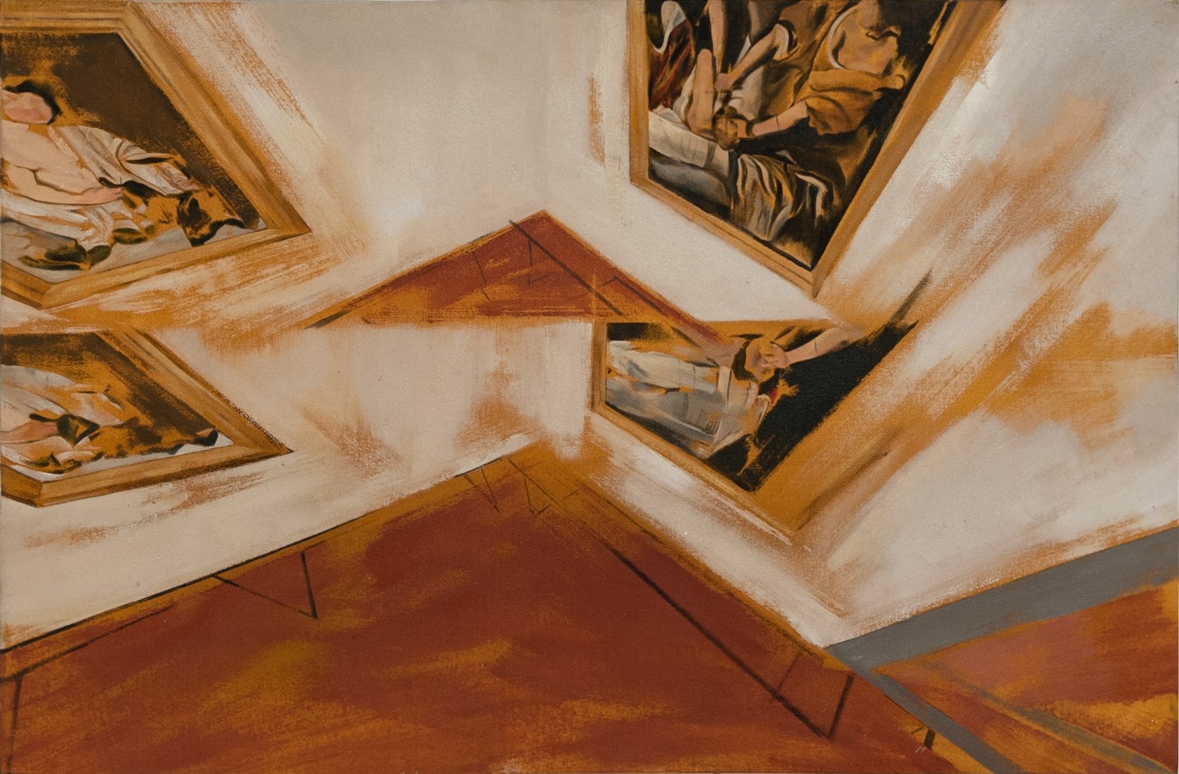 Caravaggio’s Cut, 2022, oil on canvas mounted on wood, 80x120 cm